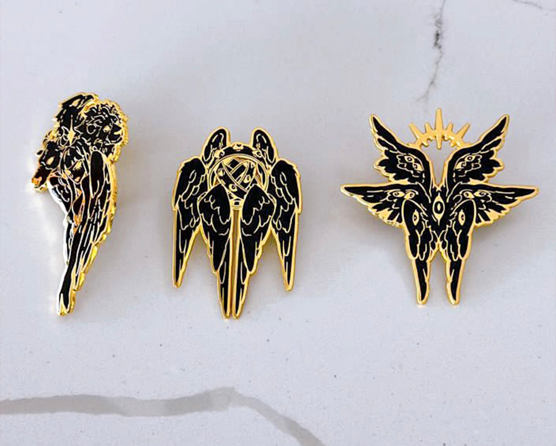 Black Angel Pins