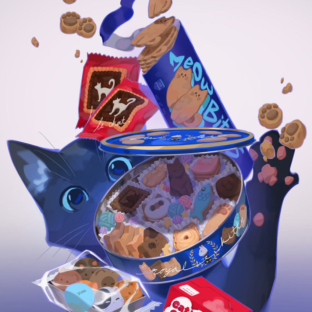 Cat Biscuit Print