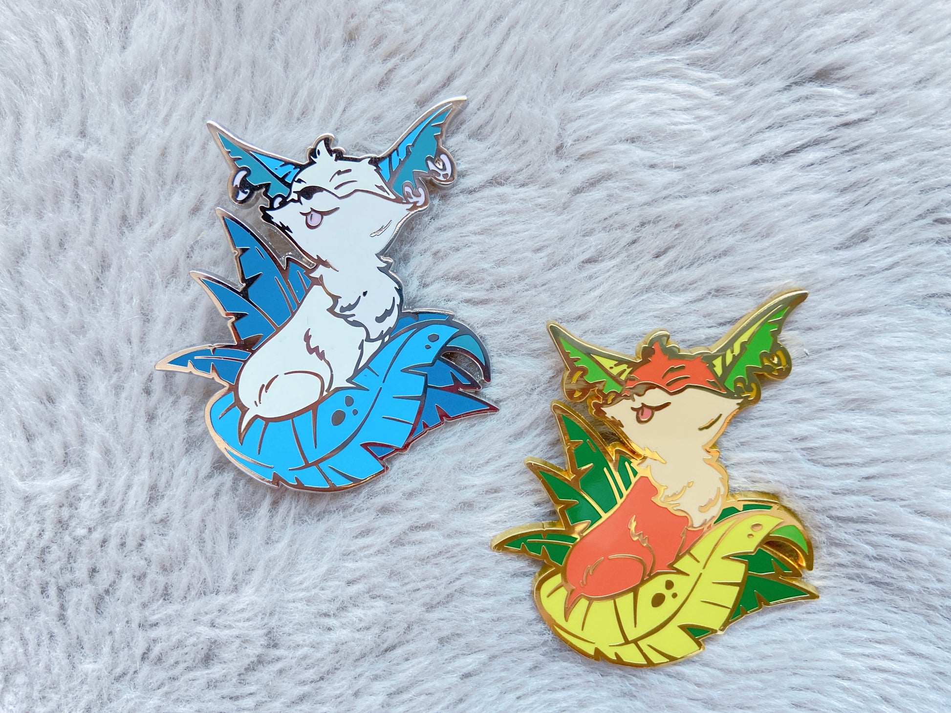 Fern Fox Pins